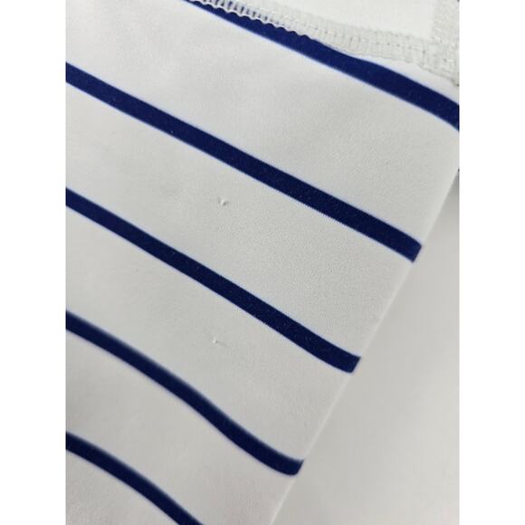 KIAVA Clothing 
Blue and White Striped Lux Cropped - Picture 7 of 7